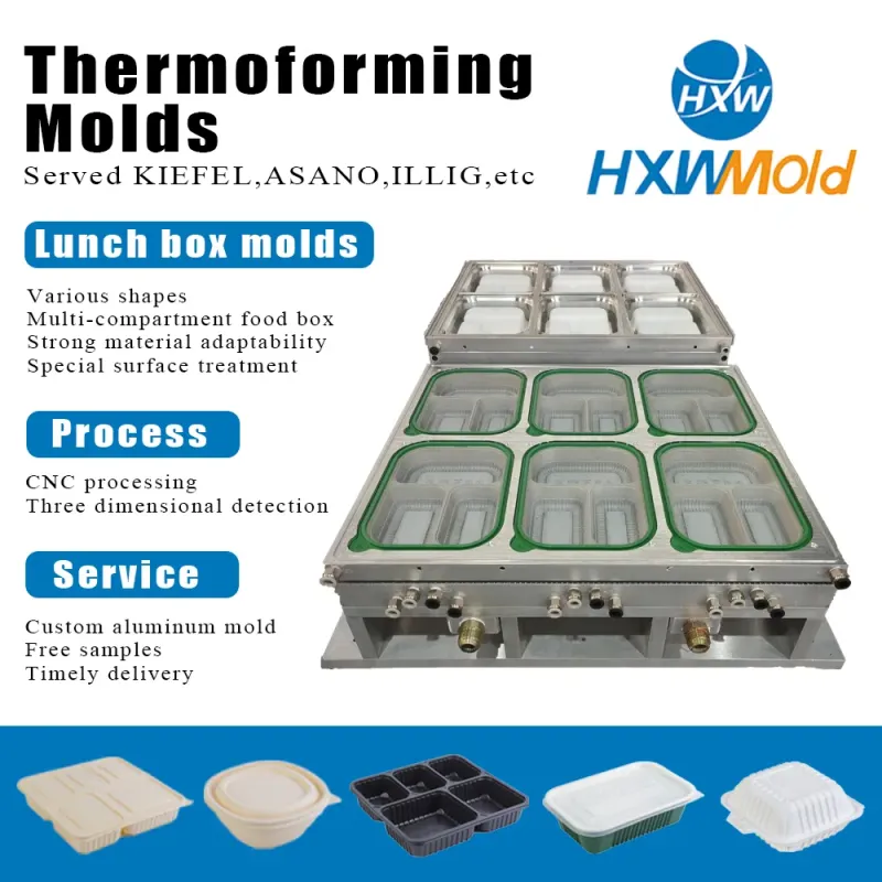 Custom Plastic Lunch Box Thermoforming Mold