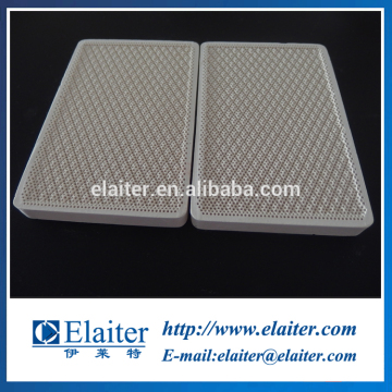 Infrared plain honeycomb ceramic cordierite combustion plate/plaque with edge for gas burner and stoves
