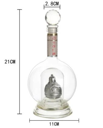 Home Decor Bottle Whisky Glass Bottle Liquor Bottle