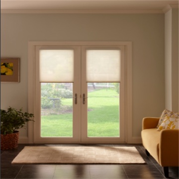 Aluminum Casement Doors with Roller Blinds