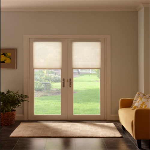 Aluminum Casement Doors with Roller Blinds