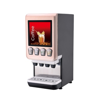 High-Quality Four Flavor Commercial Coffee Vending Machine with Water Pump: Serving Hot and Cold Beverages