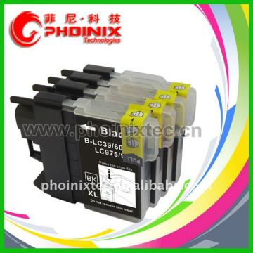 Refillable Ink Cartridge Compatible with LC39BK, LC39C, LC39M, LC39Y with Spring!