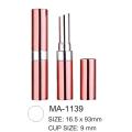 Contenitore di rossetto in alluminio rotondo slim MA-1139