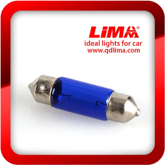 Miniature lamps auto lighting internal light c5w 12v 5w s8.5 yellow white