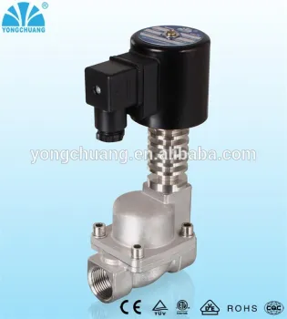 Yongchuang brand YCPG11 series high temperature stainless steel solenoid valve 24v 220vac