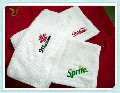company promotional towel 100% cotton embroider Jacquard towel