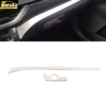 OEM Stainless Steel Carbon Fiber Interior Accessories for 2019 Kia K3 Center Console Decorative Strips