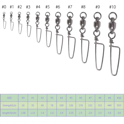 Copper Barrel Bulk Fishing Swivels Ball Bearing XUHANG SW001