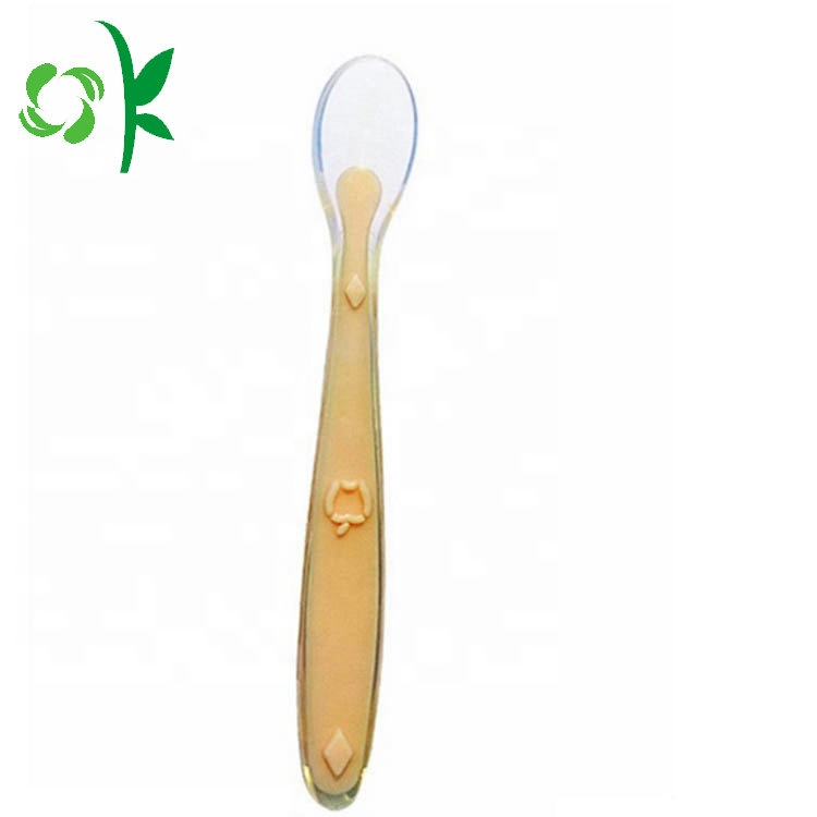 Eco-friendly Silicone Baby Spoon Soft Reusable