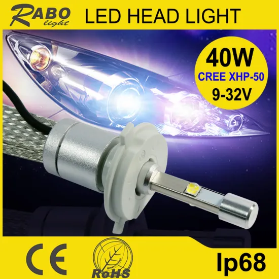 Factory directly sell car head light auto parts h4 led headlight kit