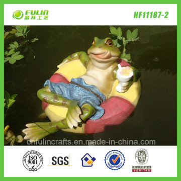 Resin Garden Decorative Frog Water Floater (NF11187-2)