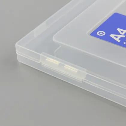 A4 Document Tray Hard Cover Plastic File Case