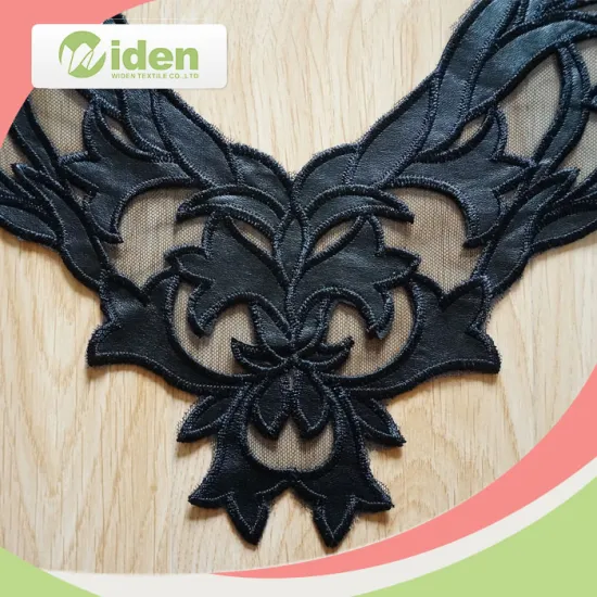 Polyester Black Geometric Collar Lace Neck Lace for Women Clothing