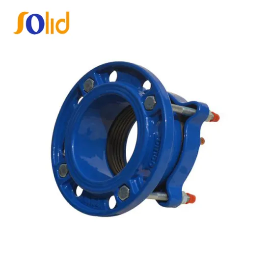 PE Pipe Flexible Joint Ductile Iron Flange 12 Inch Epoxy Powder Coating