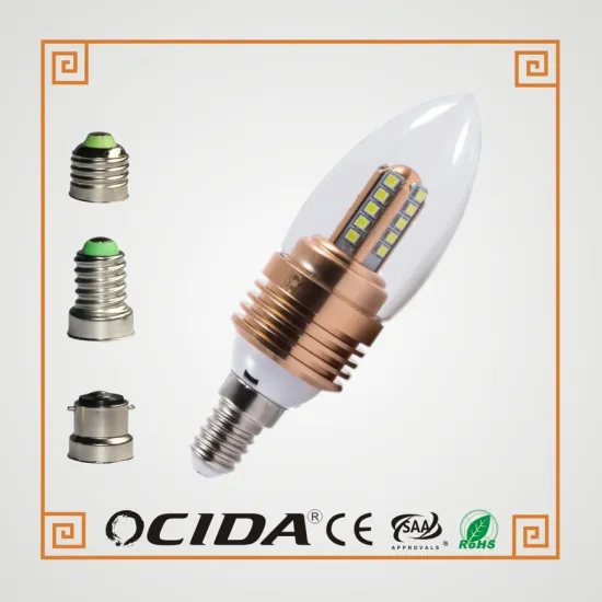 e14 led candle bulbs 3w for housing use with ce rohs approvel