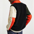 Unique Men's Color Block Sherpa Fleece Jackets Custom