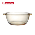 Amber High Borosilicate Glass Casserole med glas lock