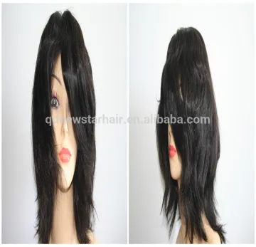 New Fashion Style Black Color Remy Hair Women Full Cap Wigs, Human Hair Full Lace Wigs for Black Women