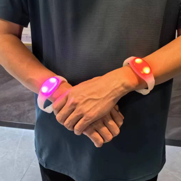 Adjustable LED Wristband with Custom Logo - New Arrival Remote Controlled Party Light Bracelet