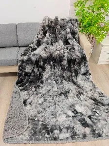 Cozy Faux Fur Laminated Throw