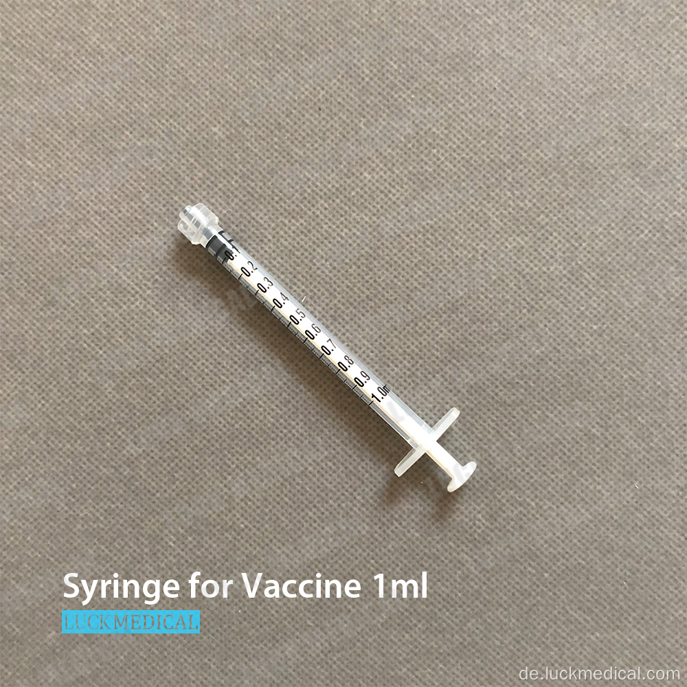 Covid -Impfstoff -Injektionsspritze 1 ml