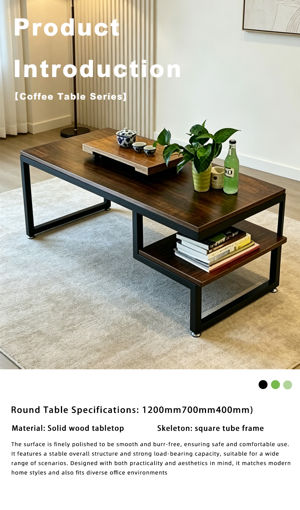 Double-Tier Storage Coffee Table X