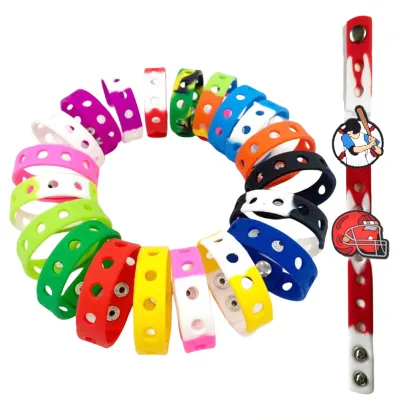 Custom Adjustable Silicone Wristbands for Shoe Decorations - Good Quality Wholesale