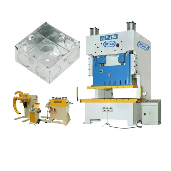High Speed 3x3 Square Steel Junction Electrical Metal Box Making Machine