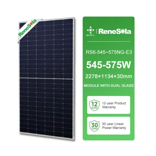 25-Year Warranty Solar Panels from Renesola: Prices for 545W to 575W Models