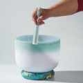 Q're Frosted Crystal Singing Bowl Crystal Bowl Sound Bath