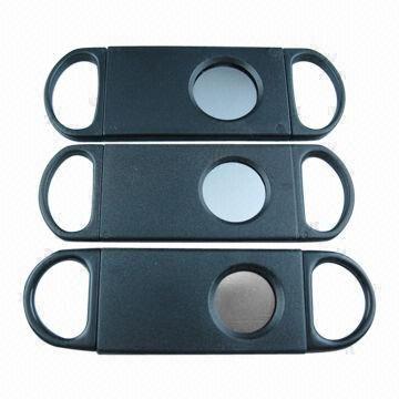 Stainless Steel Cigar Cutter with Dull Polish Surface