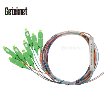 Équipement OEM Fiber Optical Splitter 1x8 Micro Tube SC APC PLC Splitter