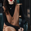 All wool knitted waistcoat skirt ladies