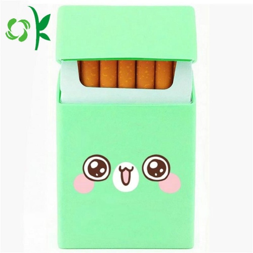 Belle étui à cigarettes en silicone promotionnel pour cadeaux