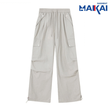 Comodi pantaloni cargo larghi a gamba larga per indumenti da lavoro