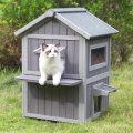 Large Cat House Wooden Cage Waterproof Roof Flaps