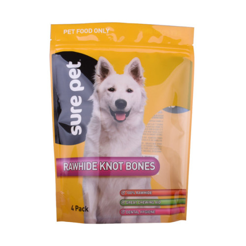 Standing Recyclable dog food bag with printing