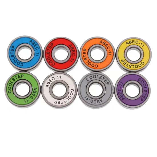 Custom Logo ABEC 11 Color Sliding Plate Bearings 608 RS & 608ZZ - Personalized Bearing Solutions