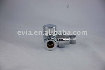 CE Polished chrome style brass radiator valve lockshield