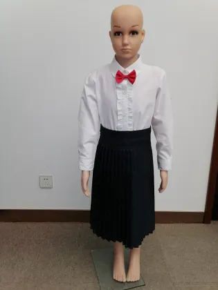 Boys solid color school uniform