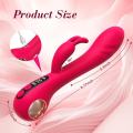 Vibrador Rabbit Dildo com 9 modos de vibração de impulso