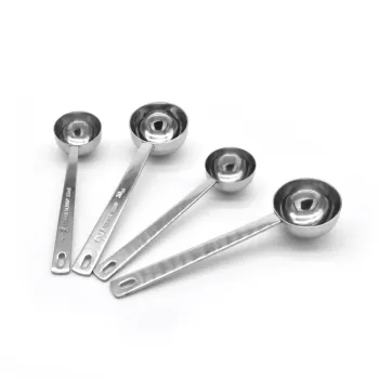 Factory Manufacturing Stainless Steel Long Silver Coffee Measuring Spoon - Multifunction Scoop