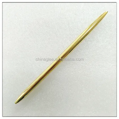Rose Gold Thin Wedding Hotel Cross Brass Ballpoint Pen