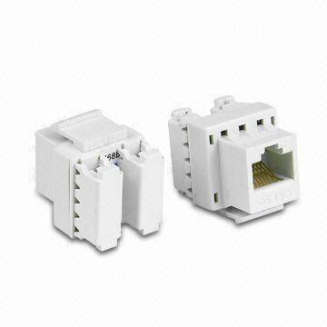 Data Keystone Jack, Easy to Terminate, with Insulation Diameter Ranging from 0.4 to 0.6mm