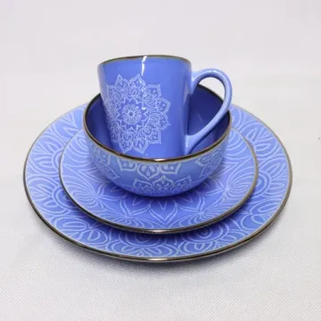 Orange Glaze Stoneware Dinner Set