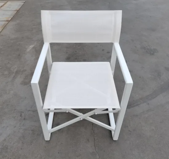 Aluminum Outdoor Folding Director Chair with Mesh