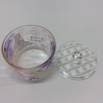 plastic diamond-pattern round-shaped storage box