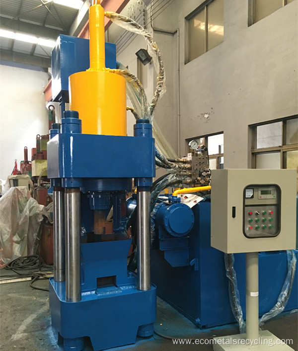 Hydraulic Scrap Metal Iron Swarf Briquetting Press