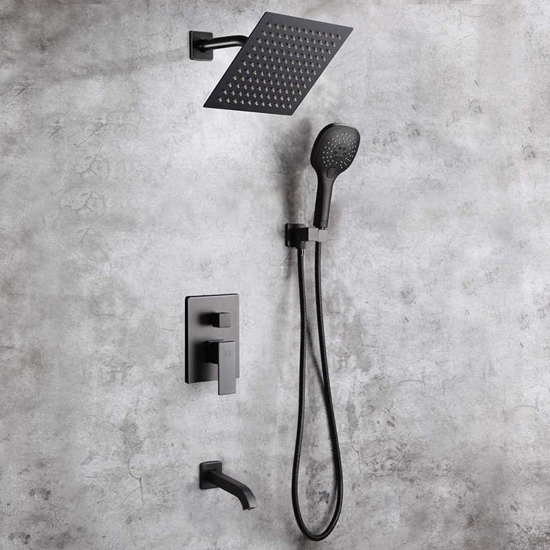 Bronze Black Matte Shower System Gretles Taps de banheiro